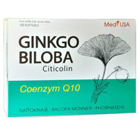 Ginkgo Biloba Citicolin Coenzym Q10 (MediUSA), hỗ trợ tăng cường lưu thông máu