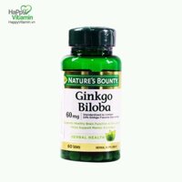 Ginkgo Biloba Nature's Bounty Bổ Não - 60 Viên