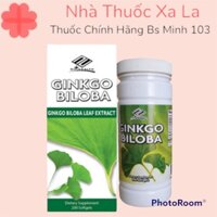 Ginkgo Biloba Nu-Health Lọ 200 Viên - Giúp Tăng Cường Lưu Thông Mạch Máu, cải Thiện Trí Nhớ