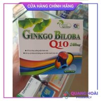 Ginkgo Biloba Q10 240mg GT tăng cường tuần hoàn não, giảm di chứng sau tai biến