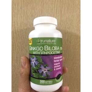 Ginkgo Biloba - Tăng cường tuần hoàn não - Hộp 300 viên của Mỹ