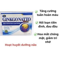 Ginkgo nato extra tăng cường lưu thông mạch máu, giảm đau đầu chóng mặt, mất ngủ, suy giảm trí nhớ