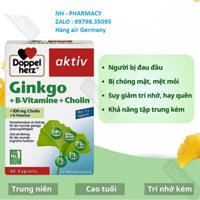 Ginkgo + Vitamin B + Choline ( hộp 40v) Air Germany
