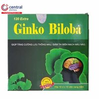 GINKO BILOBA 120 EXTRA hổ trợ tăng cường lưu thông máu ,gảm tai biến mạch máu nảo