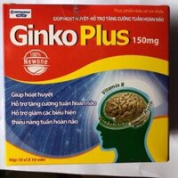 Ginko plus 150mg - giúp hoạt huyết ,hỗ trợ tăng cường tuần hoàn não, thiểu năng tuần hoàn não