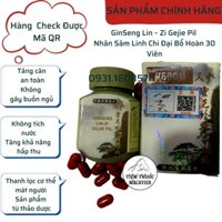 GinSeng Lin – Zi Gejie Pil – Nhân Sâm Linh Chi Đại Bổ Hoàn 30 Viên