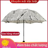 Gió Anh Đen Trắng Báo Ô Gấp Thời Trang Tự Động Ô Chống Nắng / Mưa Dù Dù Dù Dù-Trắng. diarolavn