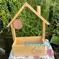 Giỏ Cắm Hoa Bằng Gỗ Thông - Giỏ Hoa Treo Tường - Giỏ Gỗ Đa Năng – Four-T shop