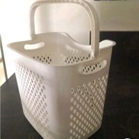 Giỏ Caro Cao, Giỏ Đựng Đồ Đa Năng Có Quai Xách Nhựa , Giỏ đựng quần áo thiết kế hiện đại - Gia Dụng Giá Rẻ