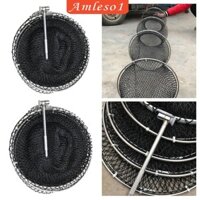Giỏ câu cá lưới nylon có thể gập lại, lồng đựng cá, có bu lông neo