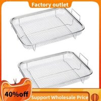 Giỏ Chiên Không Khí Cho Lò Nướng, Giỏ Nướng Inox, Giỏ Lưới Chống Dính, Khay Chiên Không Khí Giá Dây Giỏ Nướng