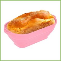 Giỏ chống bánh mì bột chua Giỏ chống bột hình bầu dục Có thể gập lại Bát chống bánh mì chịu nhiệt gelhvn