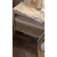 Giỏ cói lục bình, giỏ mây kích thước lớn 44x30x20, hộp đựng quần áo,giỏ cói đựng đồ, giỏ mây tre lá sắp xếp, decor nhà c