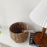 Giỏ cói vuông size 25 cm - Lehomme Decor