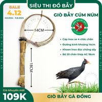 Giò cúm núm, trích, cáp se 4, khoen đúc, cao 18cm, bộ 20 chân - sieuthidobay