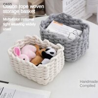 Giỏ Đan Dây Thừng cotton Thủ Công Đựng Đồ Tiện Dụng