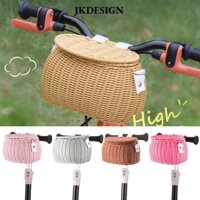 Giỏ dệt JKDESIGN, Giỏ đựng xe đạp thủ công đa năng, Ba lô rơm đan trẻ em mây nhỏ