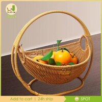 Giỏ dệt tay có tay cầm Bát đựng đồ dùng cho nhà bếp tiệc đựng thức ăn