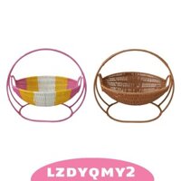 Giỏ dệt tay có tay cầm Bát trái cây Bánh quy ăn nhẹ Hiển thị Giá đỡ trái cây Thực phẩm