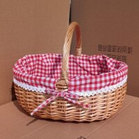 Giỏ dệt tay nông thôn, Giỏ mây, Giỏ trái cây, Giỏ dã ngoại, Giỏ đựng trứng, Giỏ đựng hoa di động, G