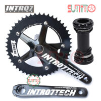 Giò dĩa cốt rỗng INTRO7 Tech 48T kèm BB73 cho xe đạp fixed gear