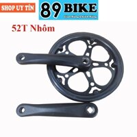 (Giò dĩa) Đùi đĩa nhôm 1 tầng 52T có chắn cho xe đạp Gấp / Xe Đạp Đua / Touring