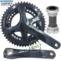 Giò dĩa xe đạp - Đùi dĩa Shiamno Sora FC-R3000 34/50T-170mm kèm BB-RS500 - Chính hãng