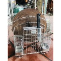 Giỏ đũa inox thái sơn đựng đũa, dao, kéo, thớt