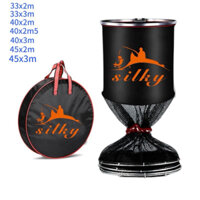 Giỏ Đựng Cá , Rọng Đựng Cá SILKY mắt lưới phủ nhựa Cao Cấp