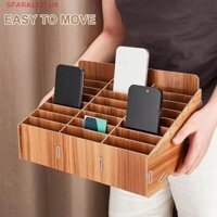 Giỏ đựng điện thoại di động SPARKLEFLUX, Hộp quản lý điện thoại lưới 12 / 24 / 36 di động, Giỏ phân loại lưu trữ máy tính để bàn dung lượng lớn chắc chắn có thể tháo rời Lưu trữ tài liệu