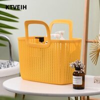 Giỏ đựng đồ bằng nhựa KTVEIH, Giỏ đựng đồ giặt nhà bếp di động, Giỏ đựng trái cây bằng nhựa đa chức năng dung tích lớn