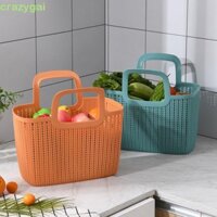 Giỏ đựng đồ bằng nhựa CRAZYGAI, Giỏ đựng đồ giặt nhà bếp di động, Giỏ đựng trái cây dung tích lớn bằng nhựa đa chức năng