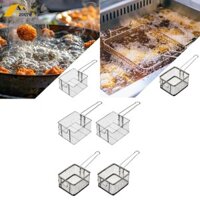 Giỏ đựng đồ chiên có tay cầm Tiết kiệm không gian treo với móc trước Bộ lọc Chip dây cho