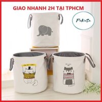 Giỏ Đựng Đồ Chơi Hình Thú Cho Bé Họa Tiết Dễ Thương PaKaSa - Hàng Chính Hãng  - Hình Ngẫu Nhiên
