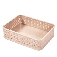 Giỏ Đựng Đồ Để Bàn Giả Tre Giỏ Đựng Đồ Lặt Vặt Kèn Nhựa Hộp Đựng Đồ Mini Phòng Khách Châu Âu