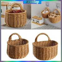 Giỏ đựng đồ dệt tay SC có tay cầm Đồ lặt vặt Sắp xếp phụ kiện gia đình