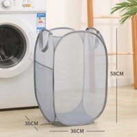 Giỏ đựng đồ di động Có thể gập lại Giỏ quần áo bẩn Lưới cầu lông Giỏ quần áo bẩn Top-End Deluxe Edition Dung tích lớn20240809