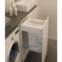 Giỏ đựng đồ giặt - ray hộp giảm chấn cao cấp Eurogold EUA01400