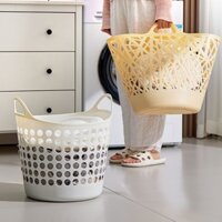 Giỏ đựng đồ giặt rỗng, thùng lưu trữ quần áo, lớn, chống nấm mốc, giỏ nhựa cho gia đình CCDP