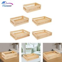 Giỏ đựng đồ gỗ Flameer, Hộp gỗ, Hộp đựng đồ di động đa chức năng