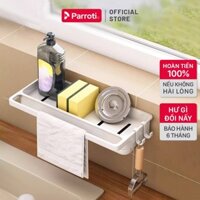 Giỏ đựng đồ rửa chén cao cấp, khay đựng miếng rửa bát, có khay chứa nước - Parroti Tidy - TD31