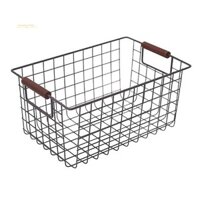 Giỏ đựng đồ sắt rèn Nhật Bản Đồ ăn nhẹ phòng tắm đơn giản Người tổ chức Giá đỡ sách Nhà bếp Đồ lặt vặt Hộp đựng
