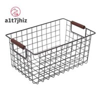 Giỏ đựng đồ sắt rèn Nhật Bản Đồ ăn nhẹ phòng tắm đơn giản Người tổ chức Giá đỡ sách Nhà bếp Đồ lặt vặt Hộp đựng