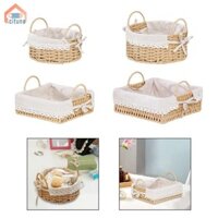 Giỏ đựng đồ thủ công Giỏ phục vụ thực phẩm cho bữa tối Bánh mì rau củ