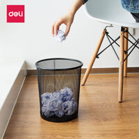 Giỏ đựng giấy vụn lưới kim loại Deli 9188 Giỏ đựng giấy vụn Deli 9188 Thùng rác Deli Thùng rác giỏ đựng giấy vụn tủ đựng tài liệu văn phòng