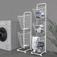 Giỏ Đựng Quần Áo Bẩn, Giỏ Đựng Quần Áo Nhiều Lớp Gia Dụng, Giỏ Đựng Quần Áo Có Bánh Xe, Giá Đựng Quần Áo Phòng Tắm Di Độ