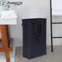 Giỏ đựng quần áo bẩn ZONGGJZ, Giỏ đựng đồ có thể gập lại, cao lớn 46L có tay cầm Thùng đựng quần áo