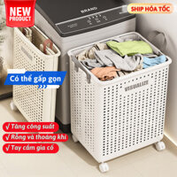 Giỏ Đựng Quần Áo Chicbabe - Gấp Gọn, Tiện Lợi, Có Quai Xách Để Giặt Đồ