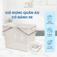 Giỏ Đựng Quần Áo Có Bánh Xe Di Chuyển, Giỏ Nhựa Cao Cấp Thái Lan, Sọt đựng đồ, Giỏ đựng đồ chơi