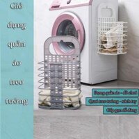 Giỏ Đựng Quần Áo - Dỏ Đựng Đồ Dùng Sinh Hoạt Treo Tường Gấp Gọn